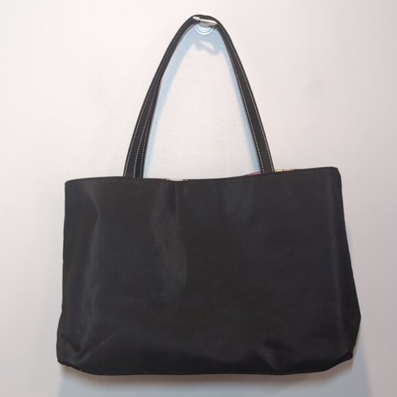 3/$20 Lancome Paris Makeup Tote Bag Shoulder Travel Purse Postcard Stamp Lining - Picture 8 of 8